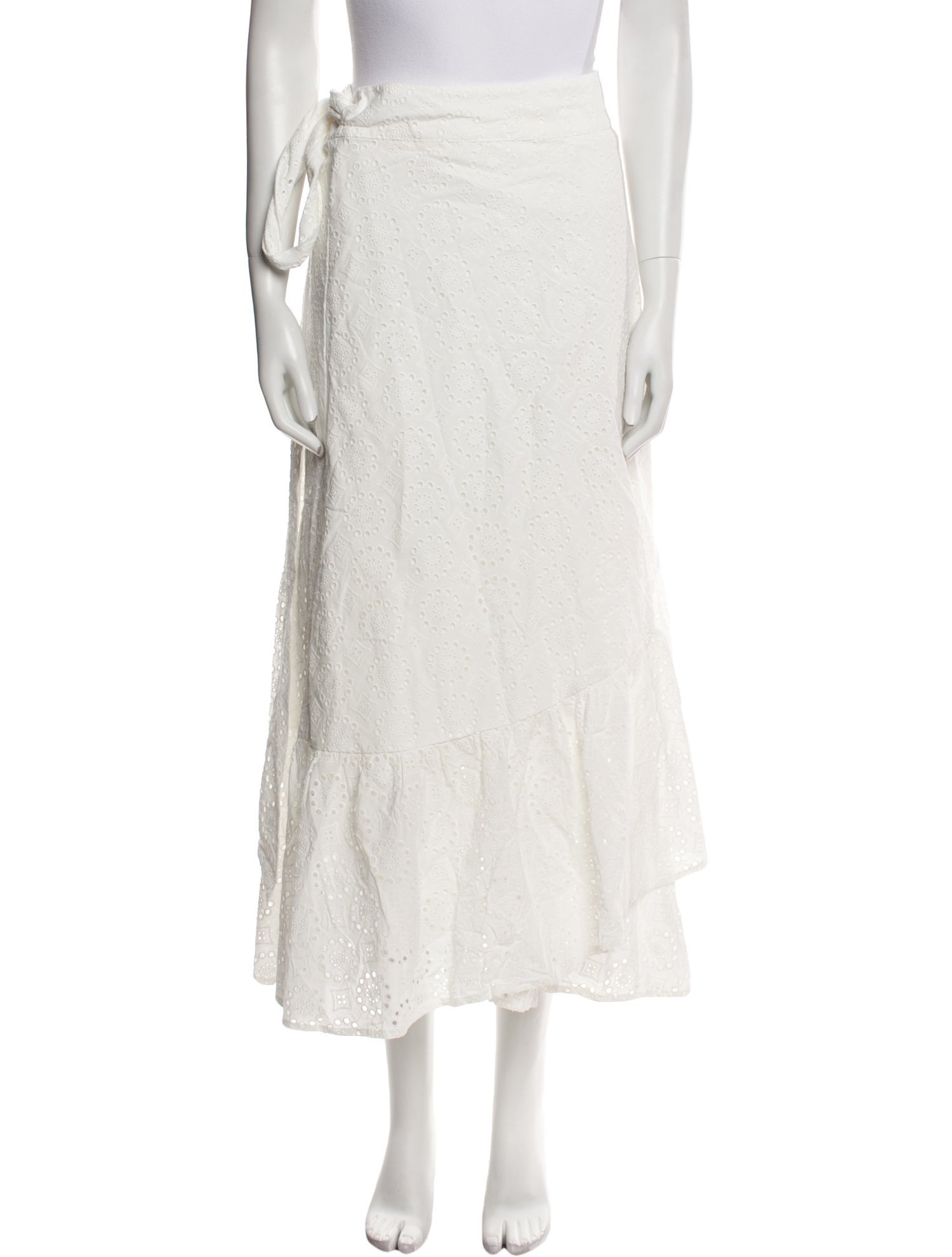 Hill House Home Eyelet Midi Length Skirt