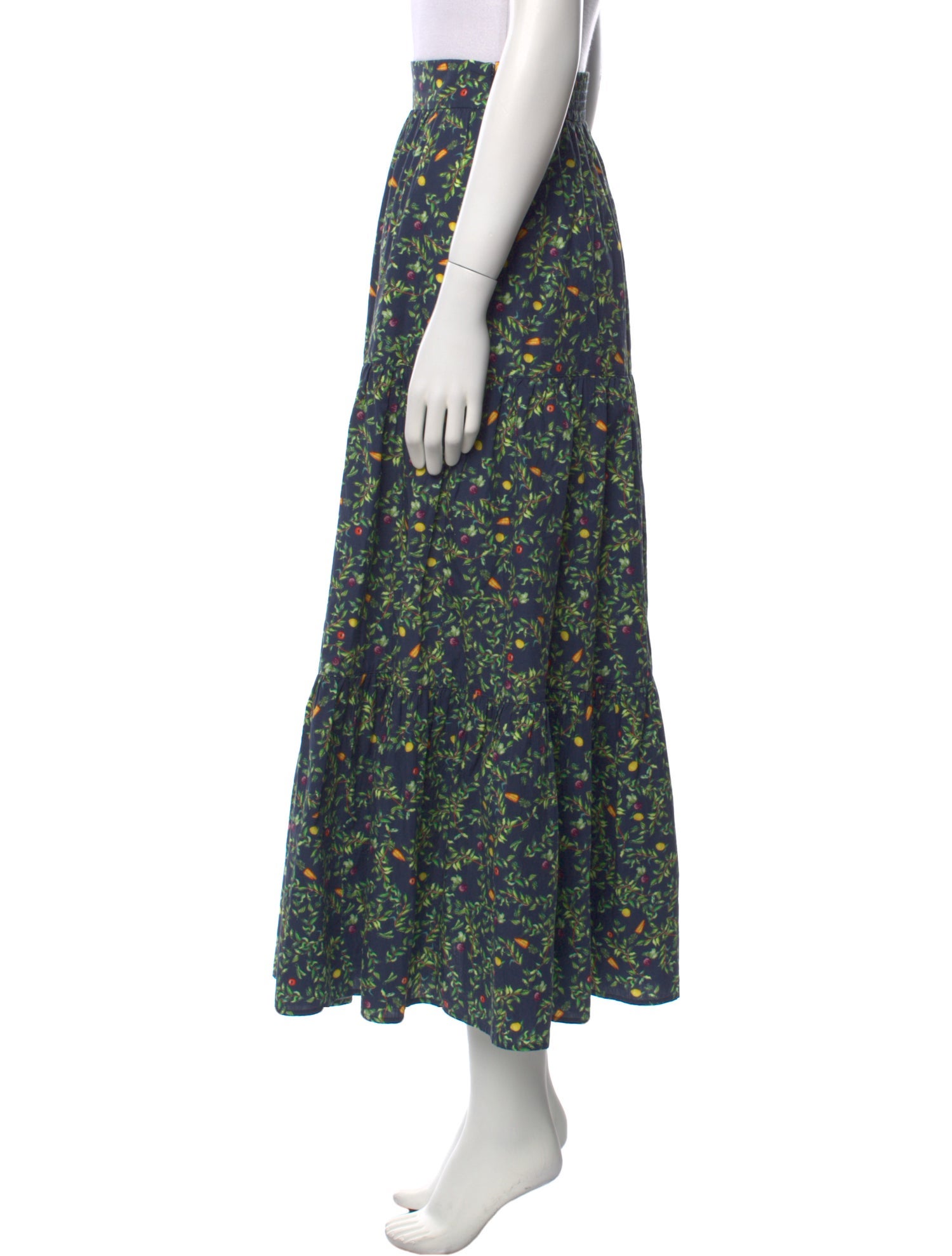 Hill House Home Floral Print Midi Length Skirt