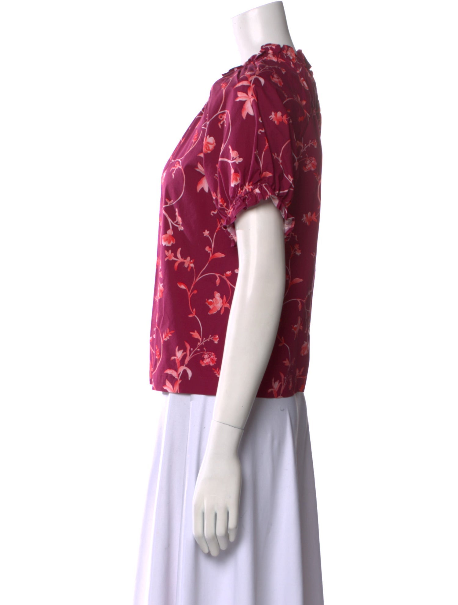 Hill House Home Floral Print Crew Neck Top