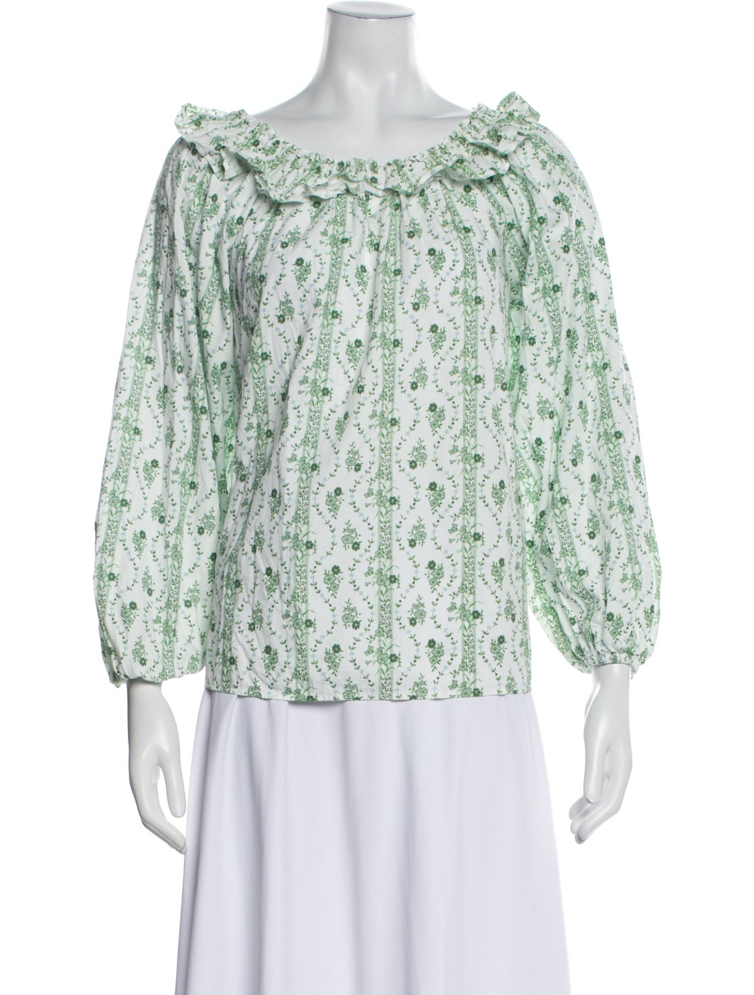 Hill House Home Linen Floral Print Blouse