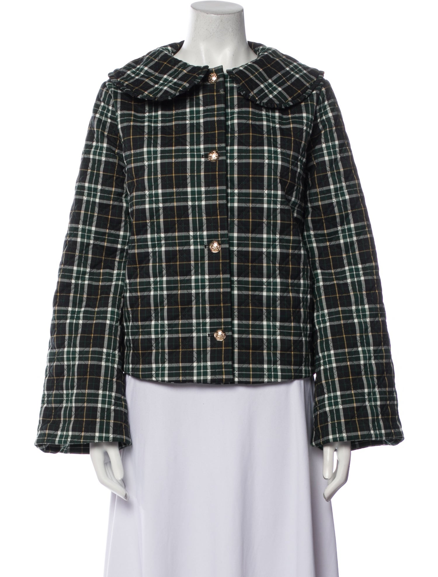 Hill House Home Plaid Print Evening Jacket