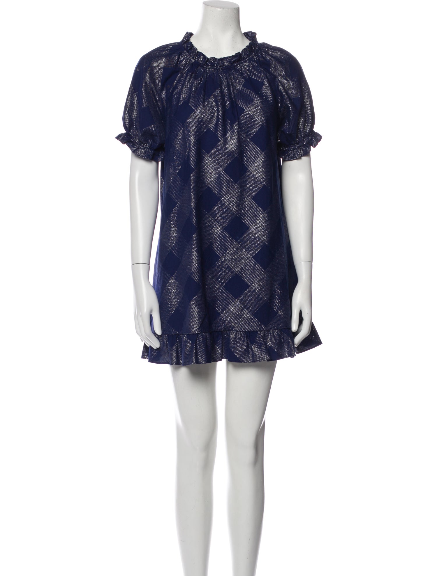 Hill House Home Plaid Print Mini Dress