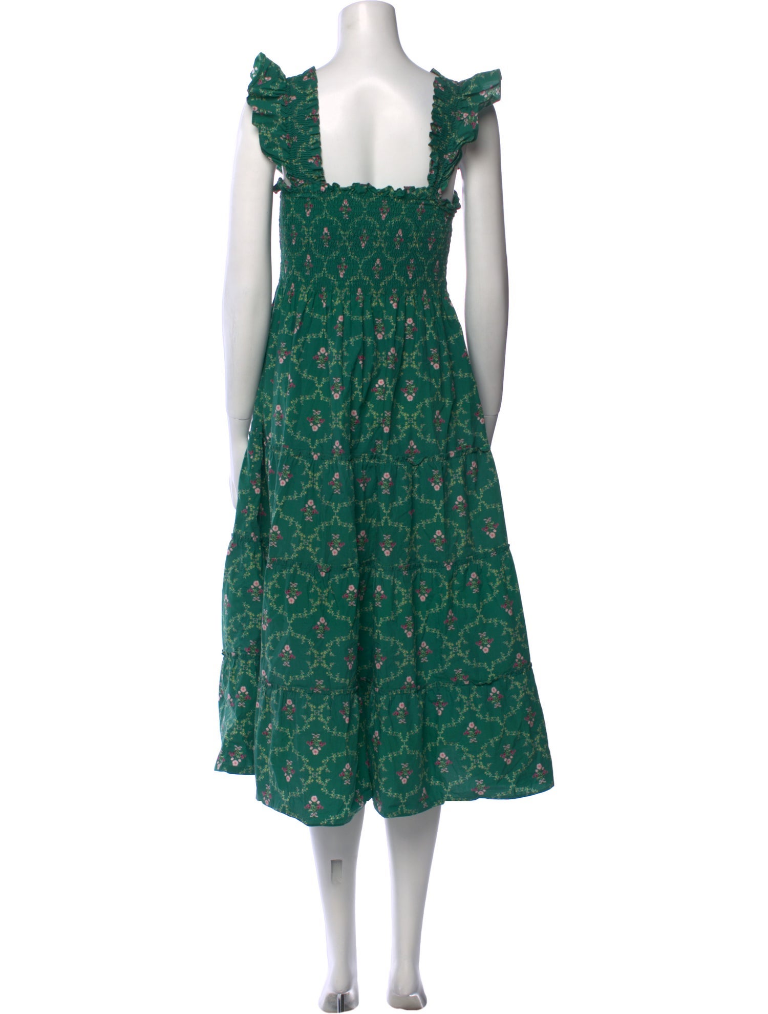 Hill House Home Floral Print Midi Length Dress