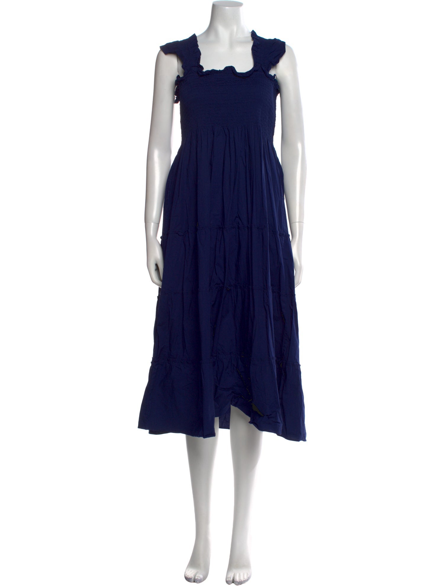 Hill House Home Square Neckline Midi Length Dress