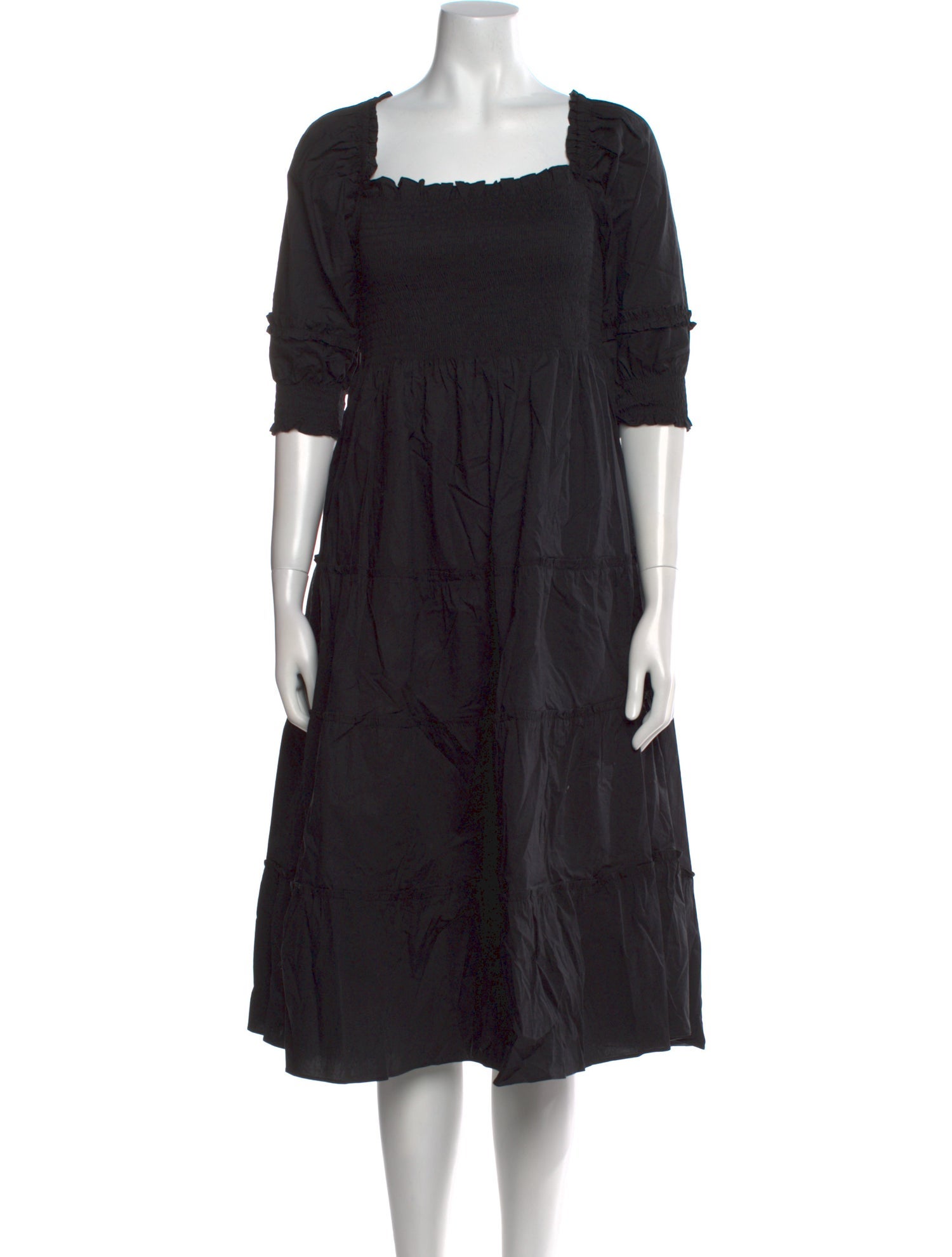 Hill House Home Square Neckline Midi Length Dress