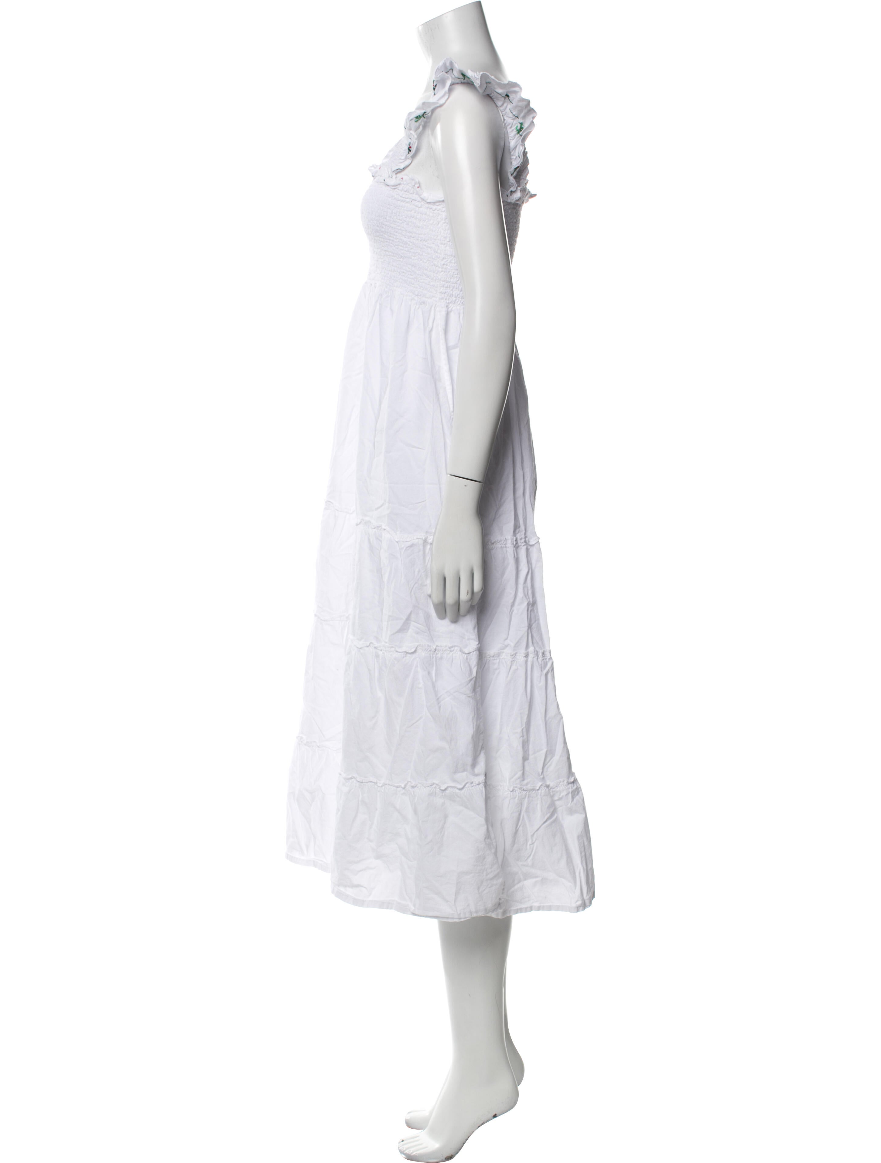 Hill House Home Square Neckline Midi Length Dress