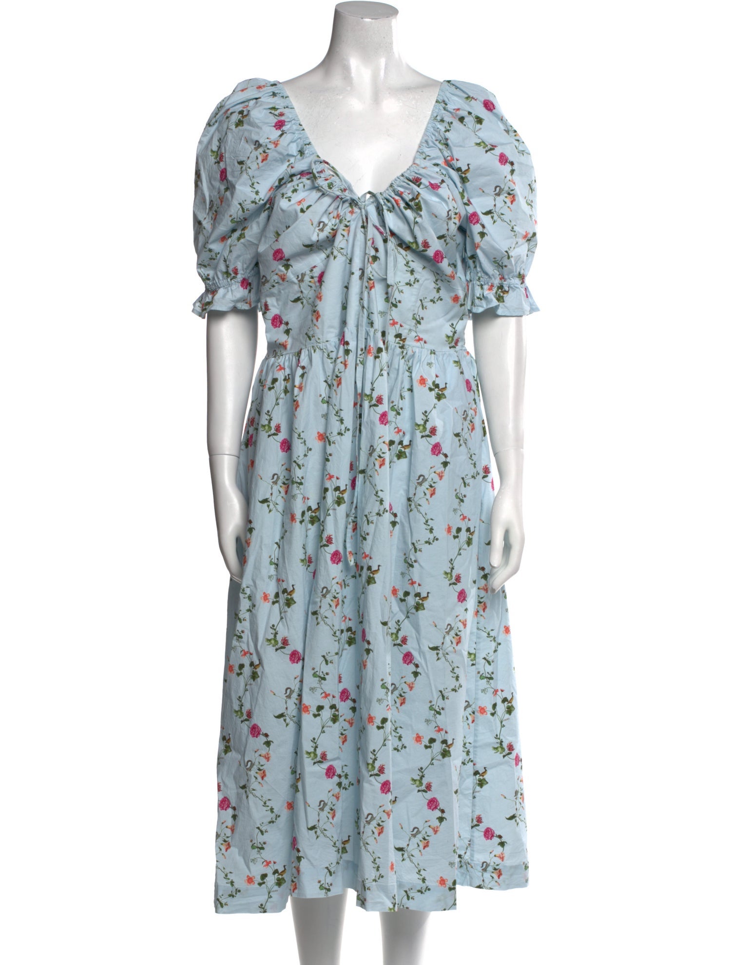 Hill House Home Floral Print Midi Length Dress