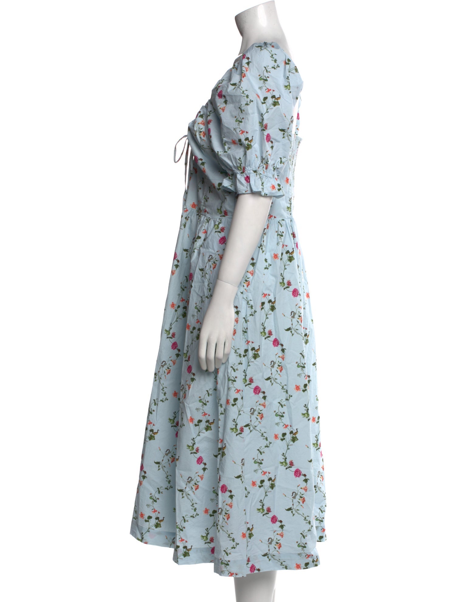 Hill House Home Floral Print Midi Length Dress