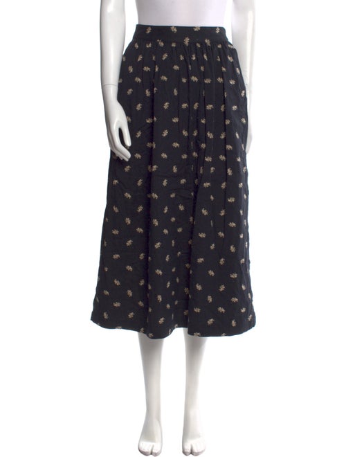 Hill House Home Printed Midi Length Skirt