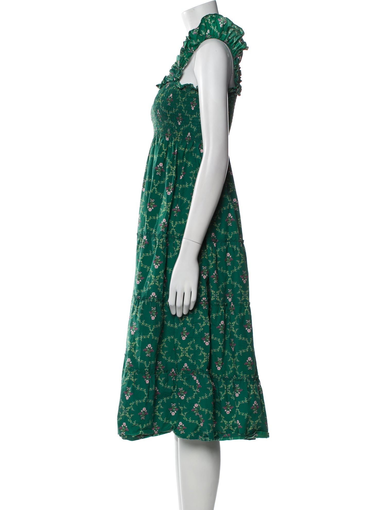 Hill House Home Floral Print Midi Length Dress