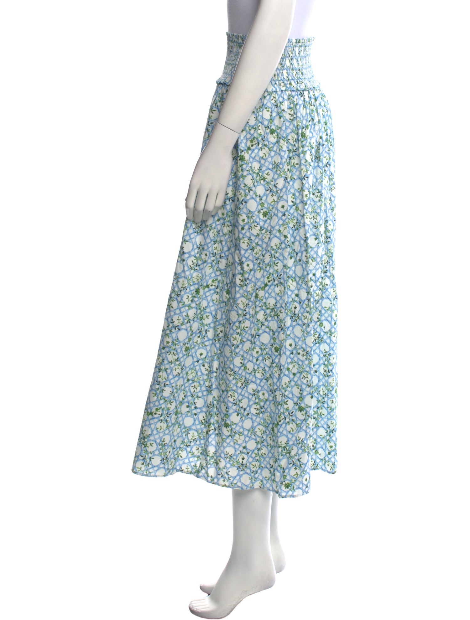Hill House Home Floral Print Midi Length Skirt