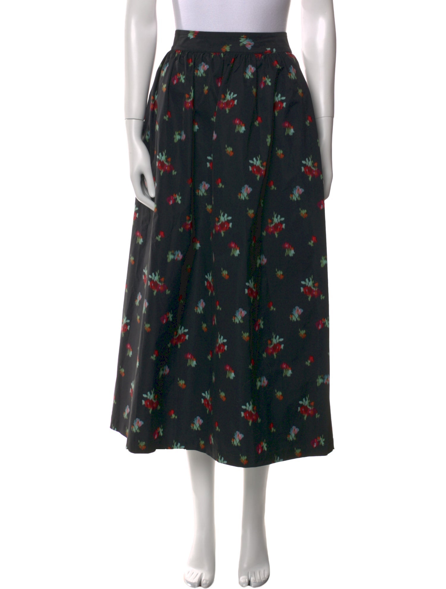 Hill House Home Floral Print Midi Length Skirt
