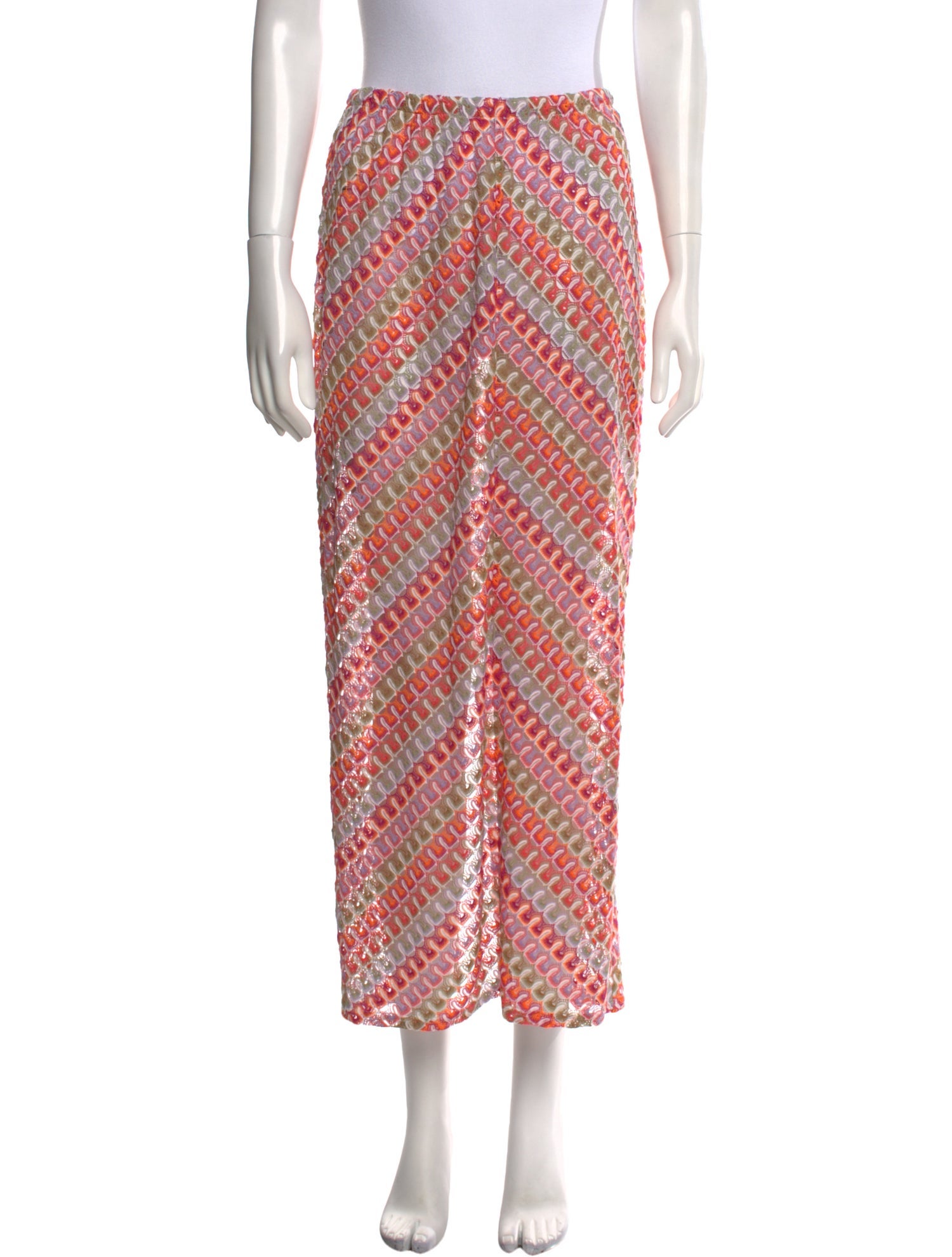 Hill House Home Striped Midi Length Skirt