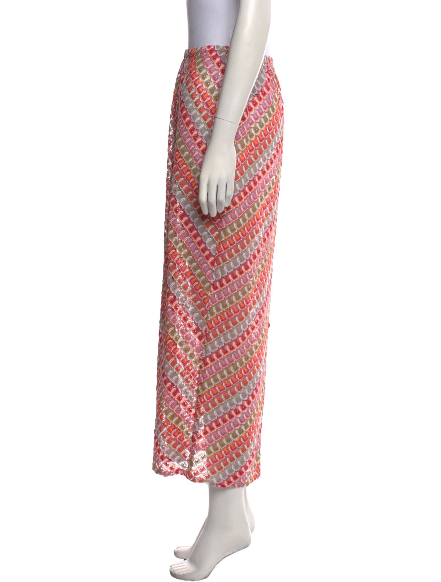 Hill House Home Striped Midi Length Skirt