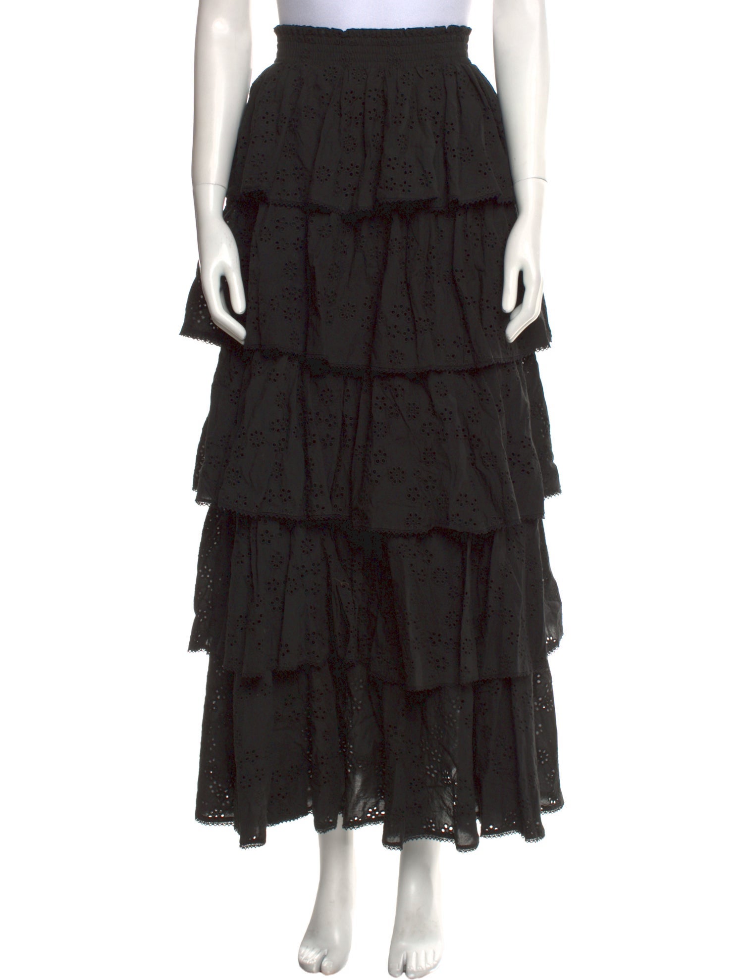 Hill House Home Lace Pattern Midi Length Skirt