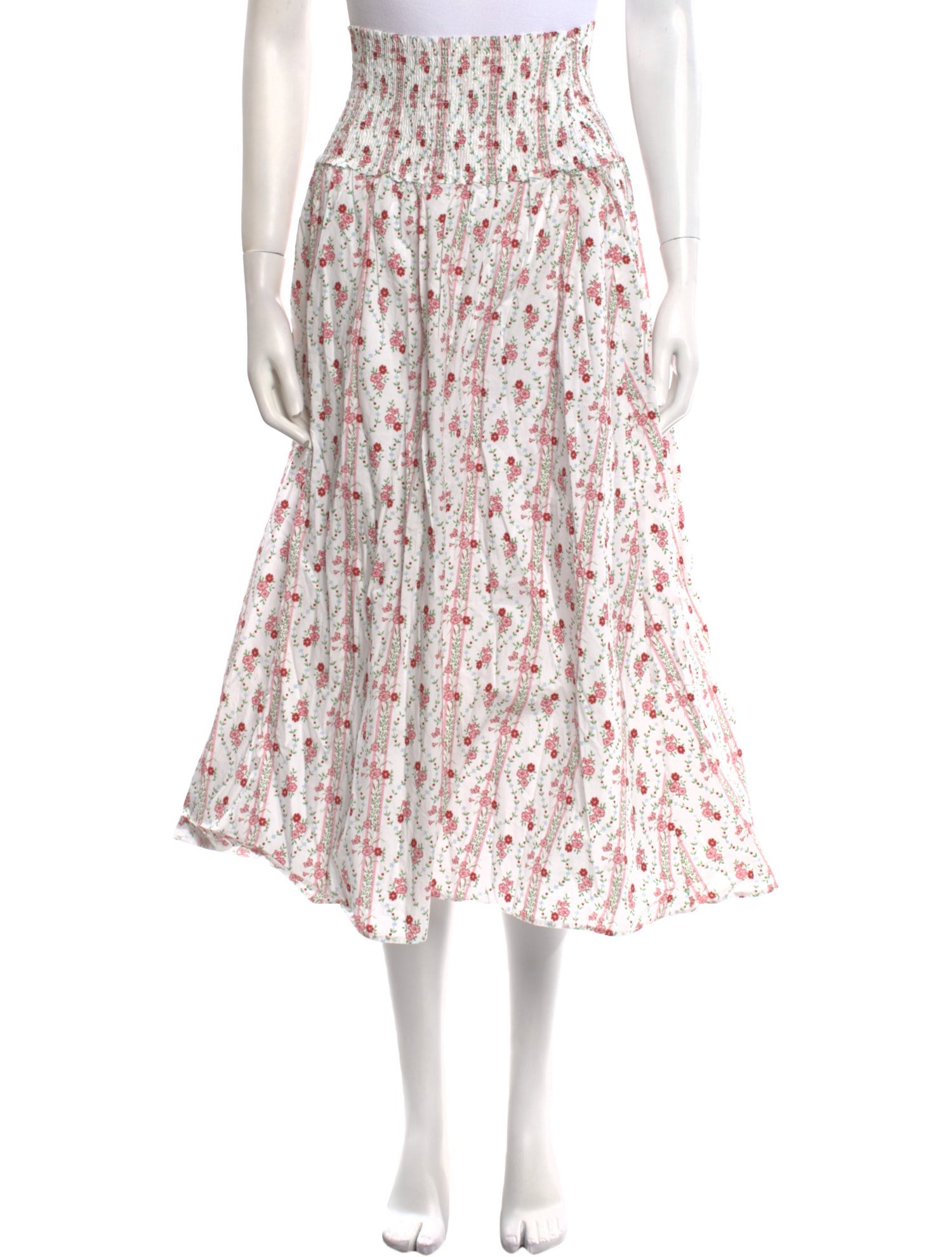 Hill House Home Floral Print Midi Length Skirt