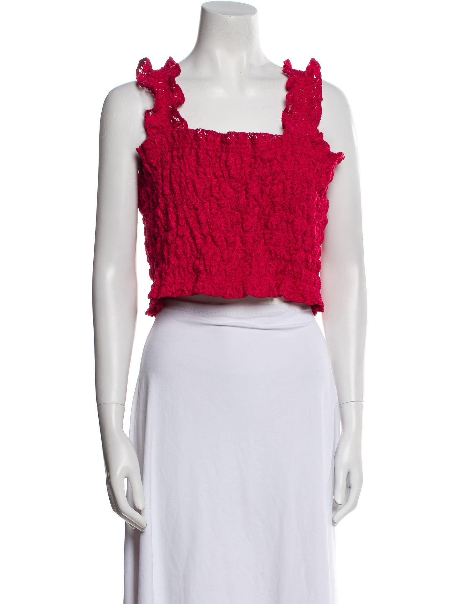 Hill House Home Square Neckline Sleeveless Crop Top