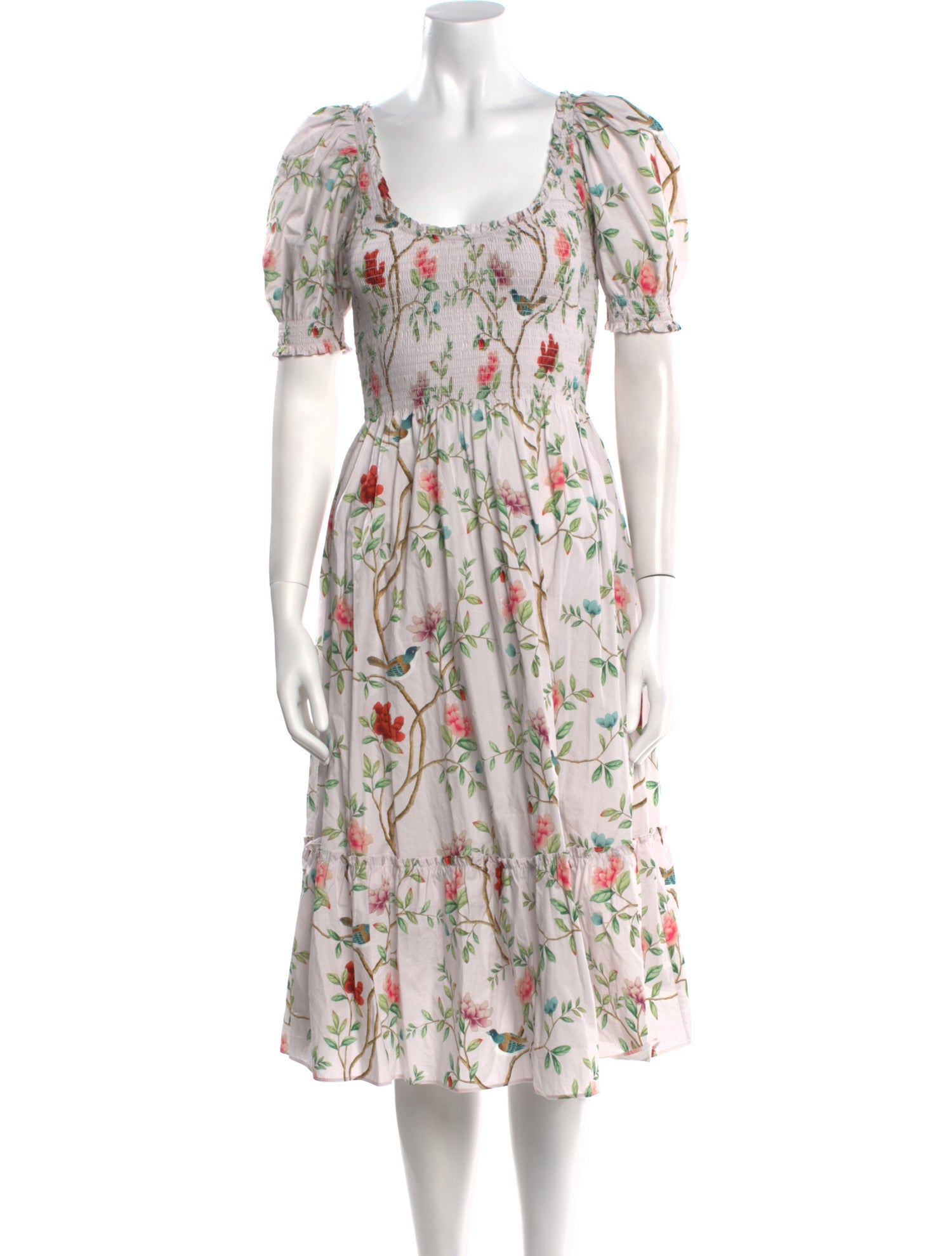 Hill House Home Floral Print Midi Length Dress w/ Tags