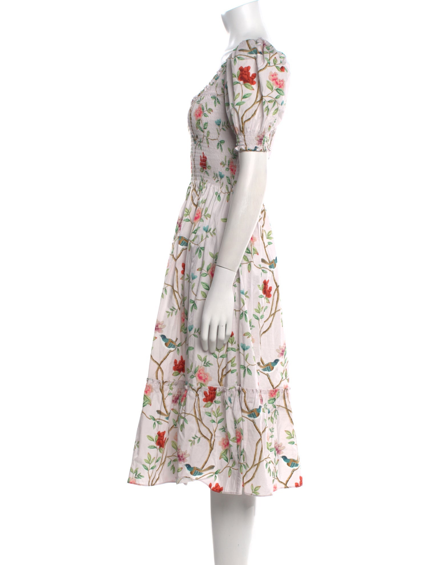 Hill House Home Floral Print Midi Length Dress w/ Tags