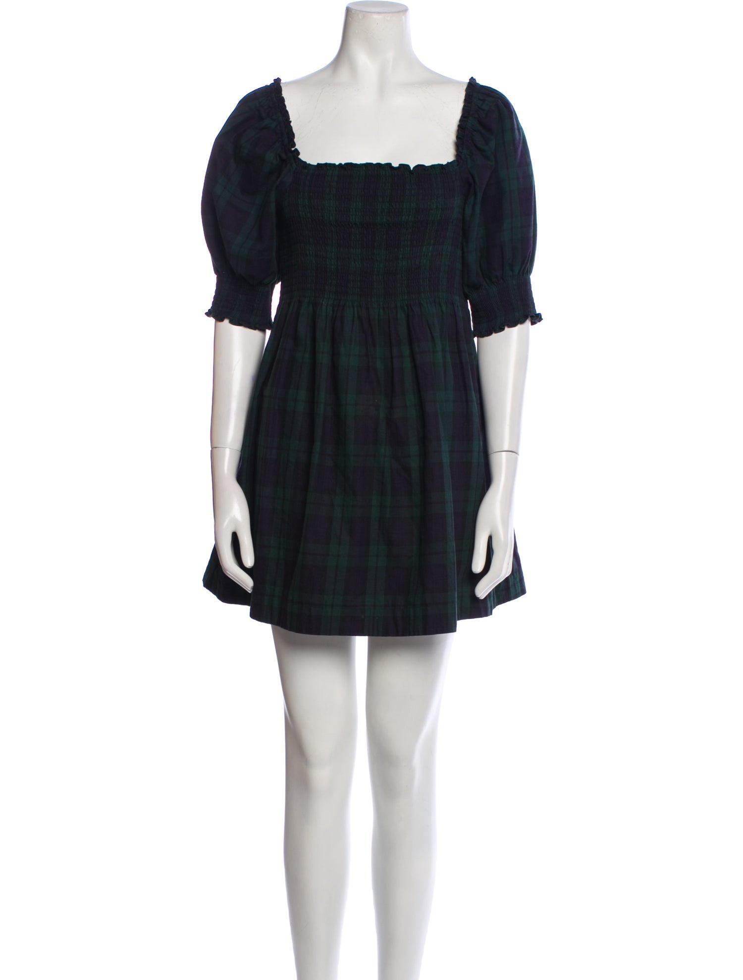 Hill House Home Plaid Print Mini Dress