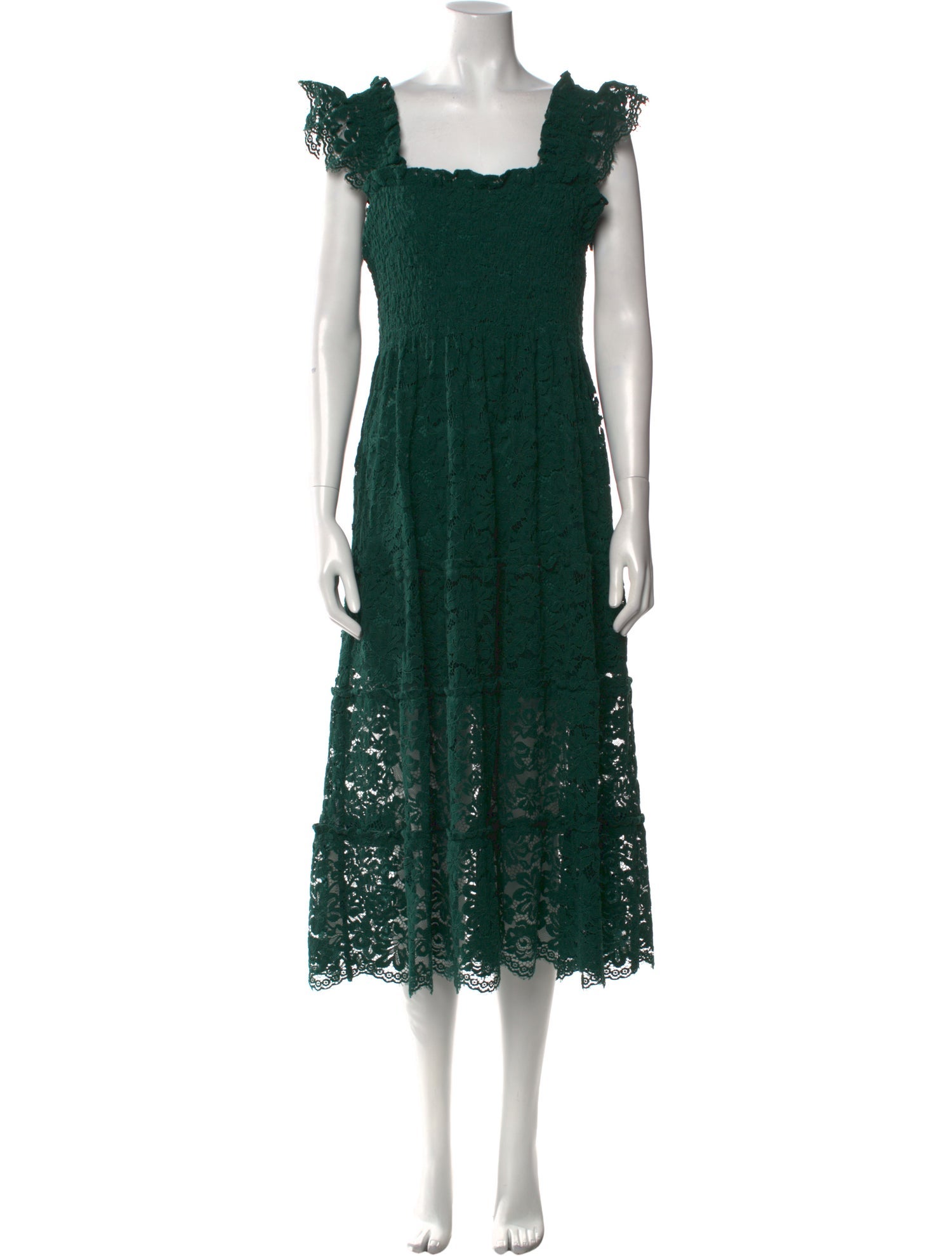 Hill House Home Square Neckline Midi Length Dress