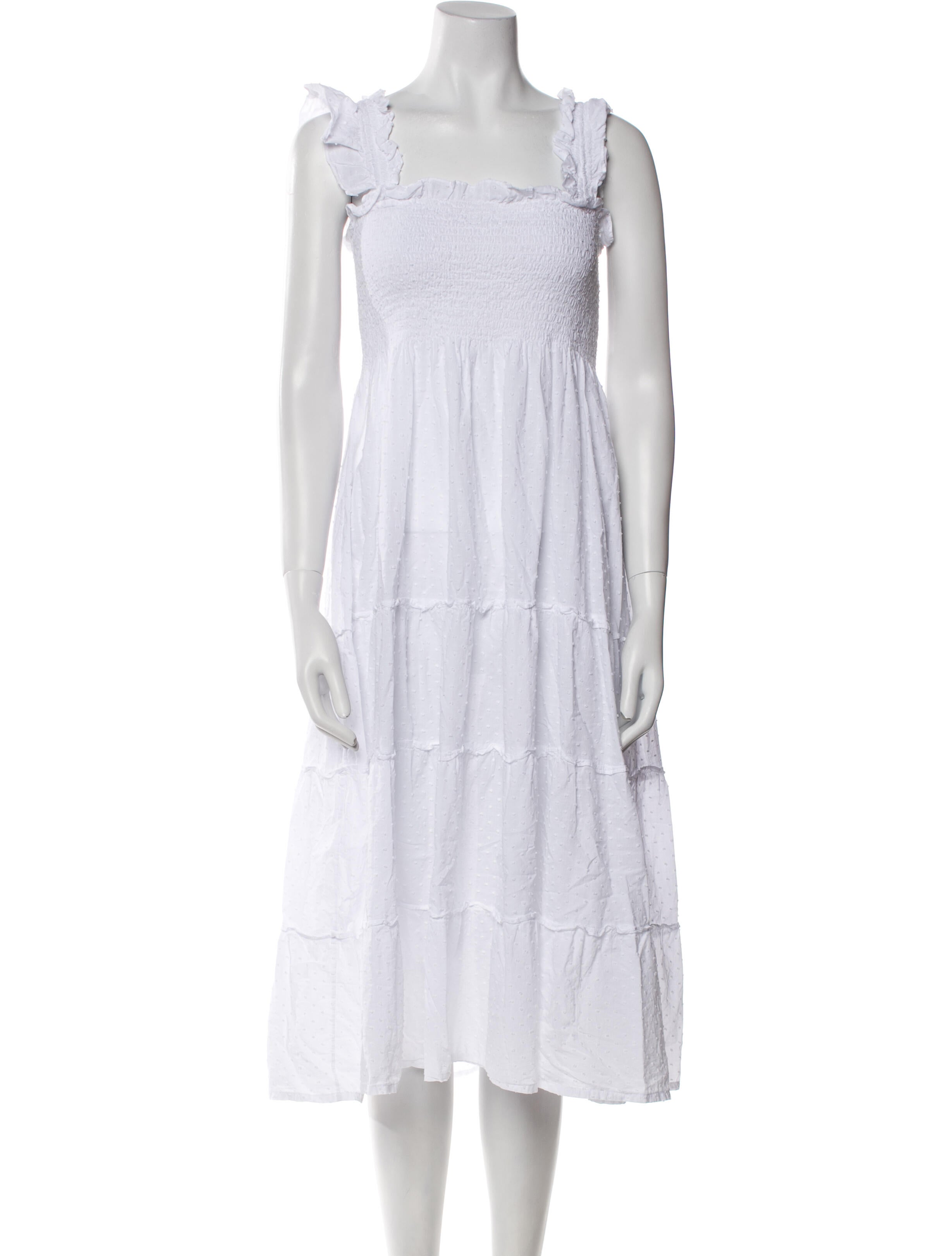 Hill House Home Square Neckline Midi Length Dress