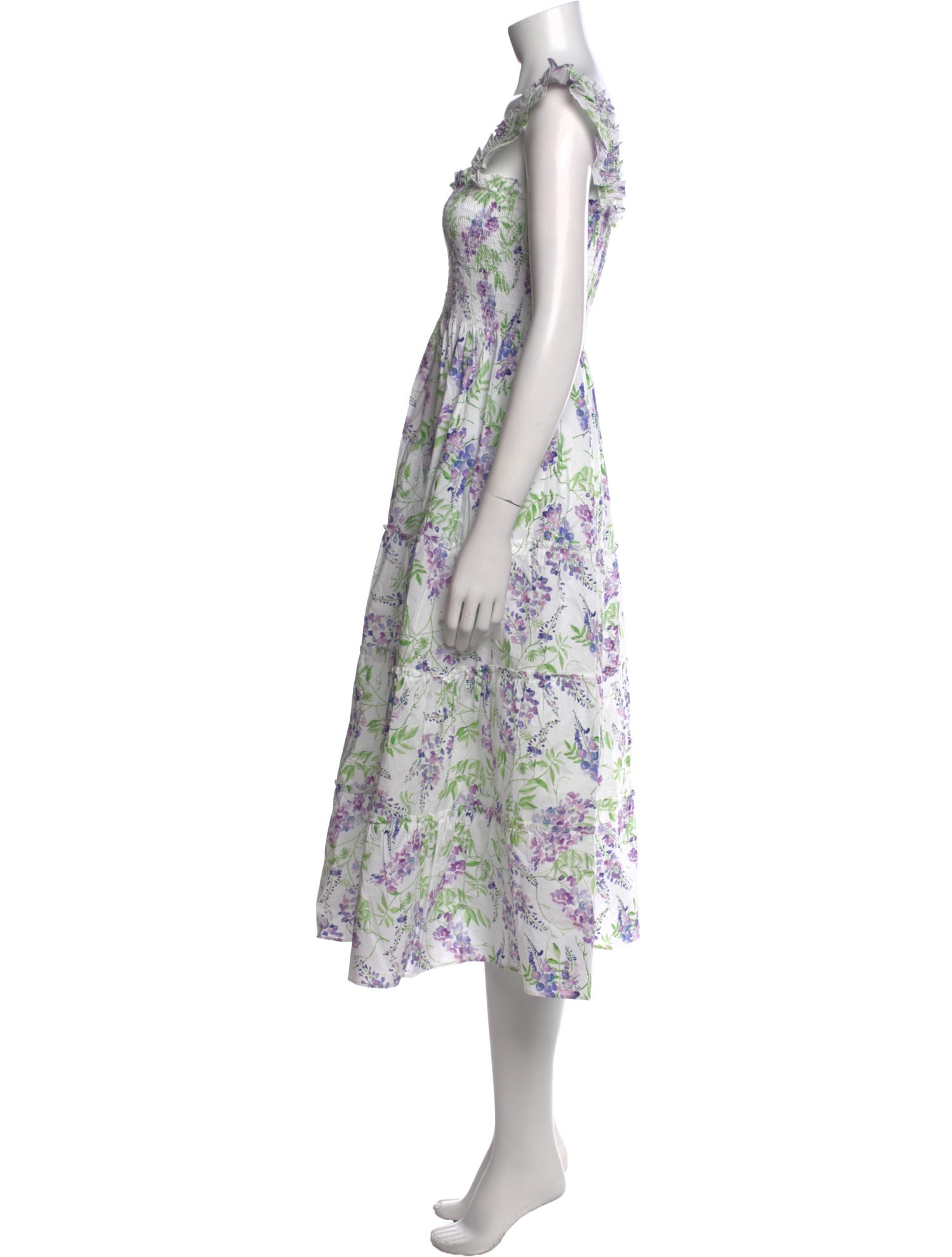 Hill House Home Floral Print Midi Length Dress