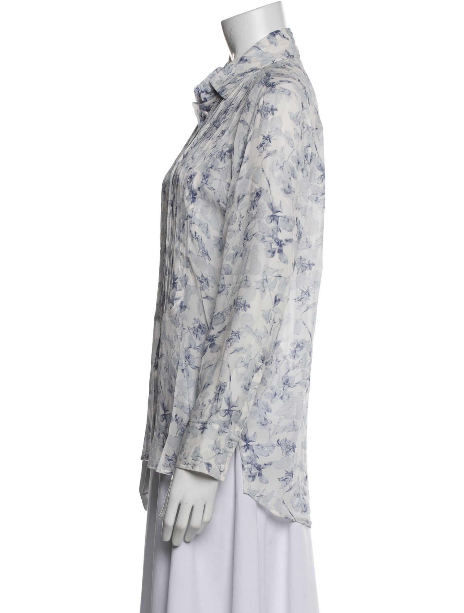 Hill House Home Printed Long Sleeve Button-Up Top