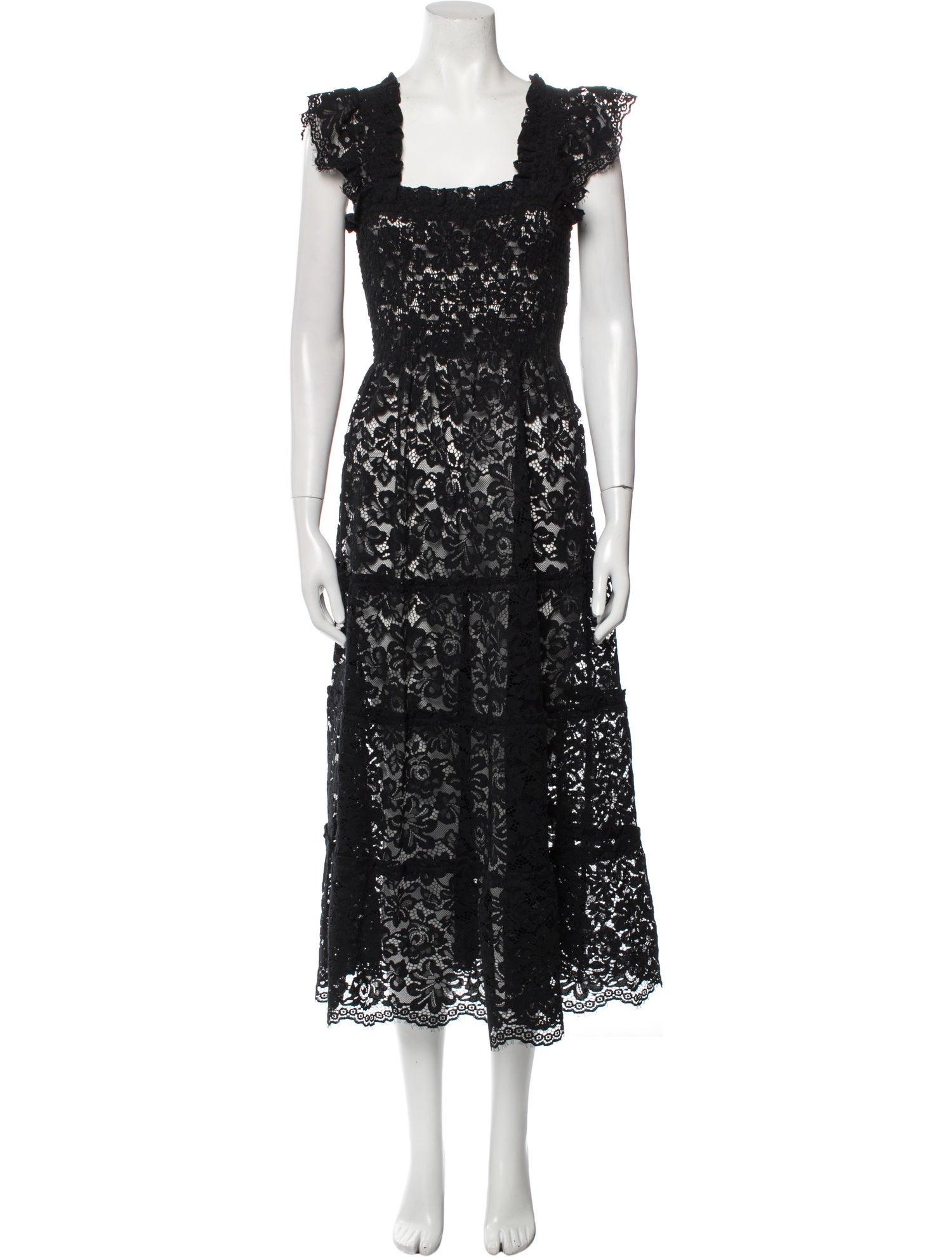 Hill House Home Lace Pattern Long Dress