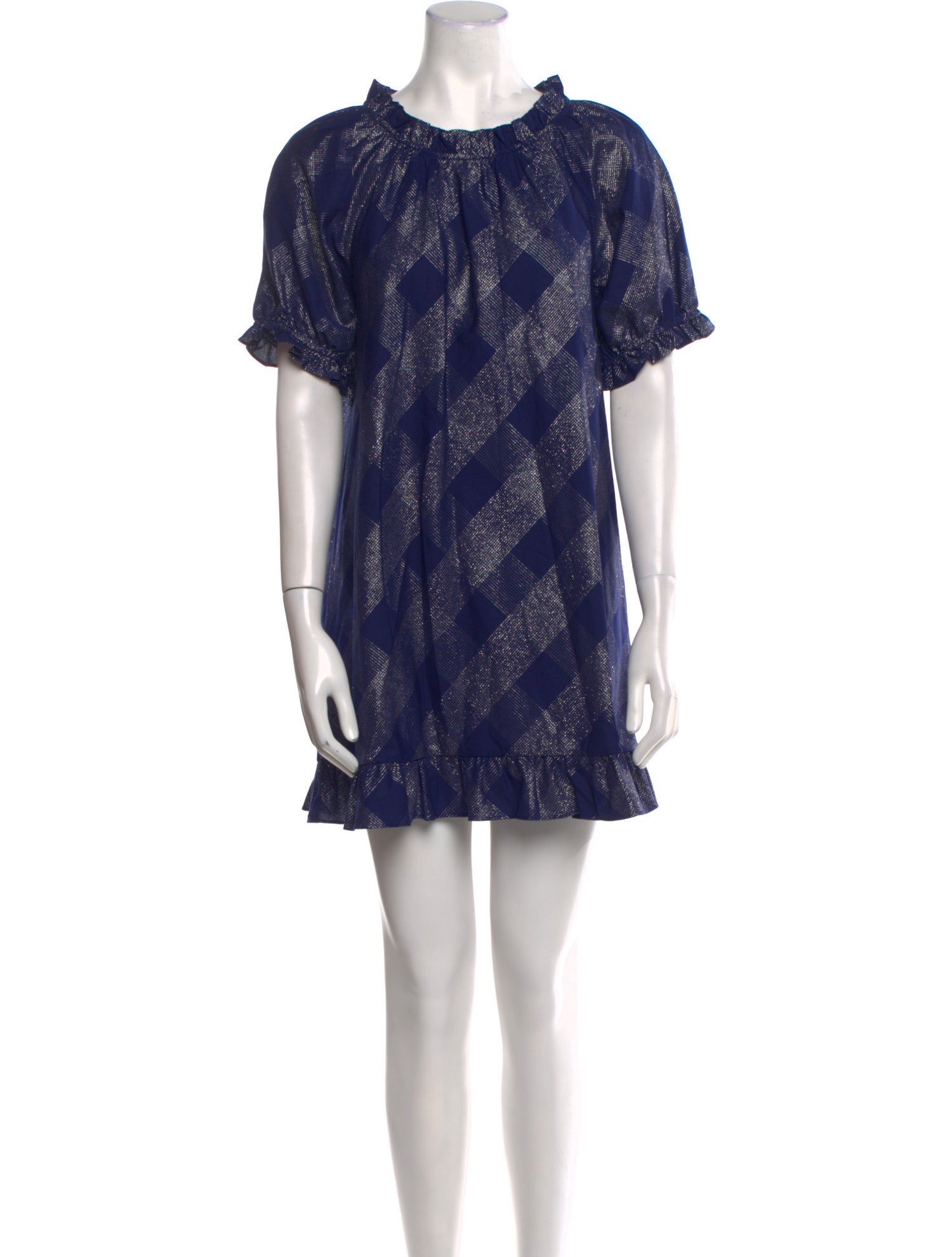 Hill House Home Plaid Print Mini Dress