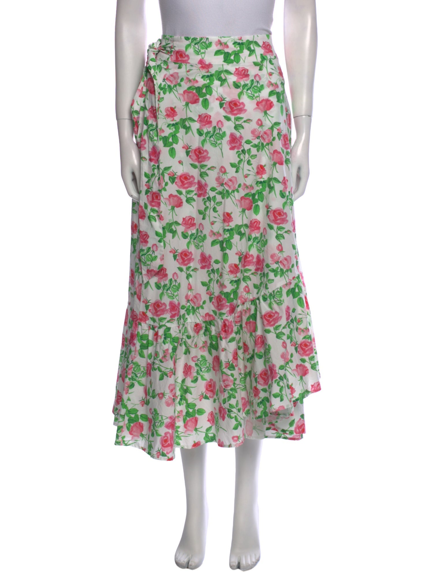 Hill House Home Floral Print Midi Length Skirt