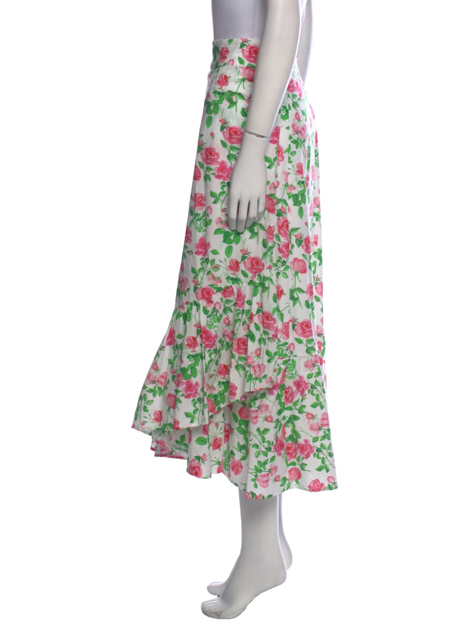 Hill House Home Floral Print Midi Length Skirt