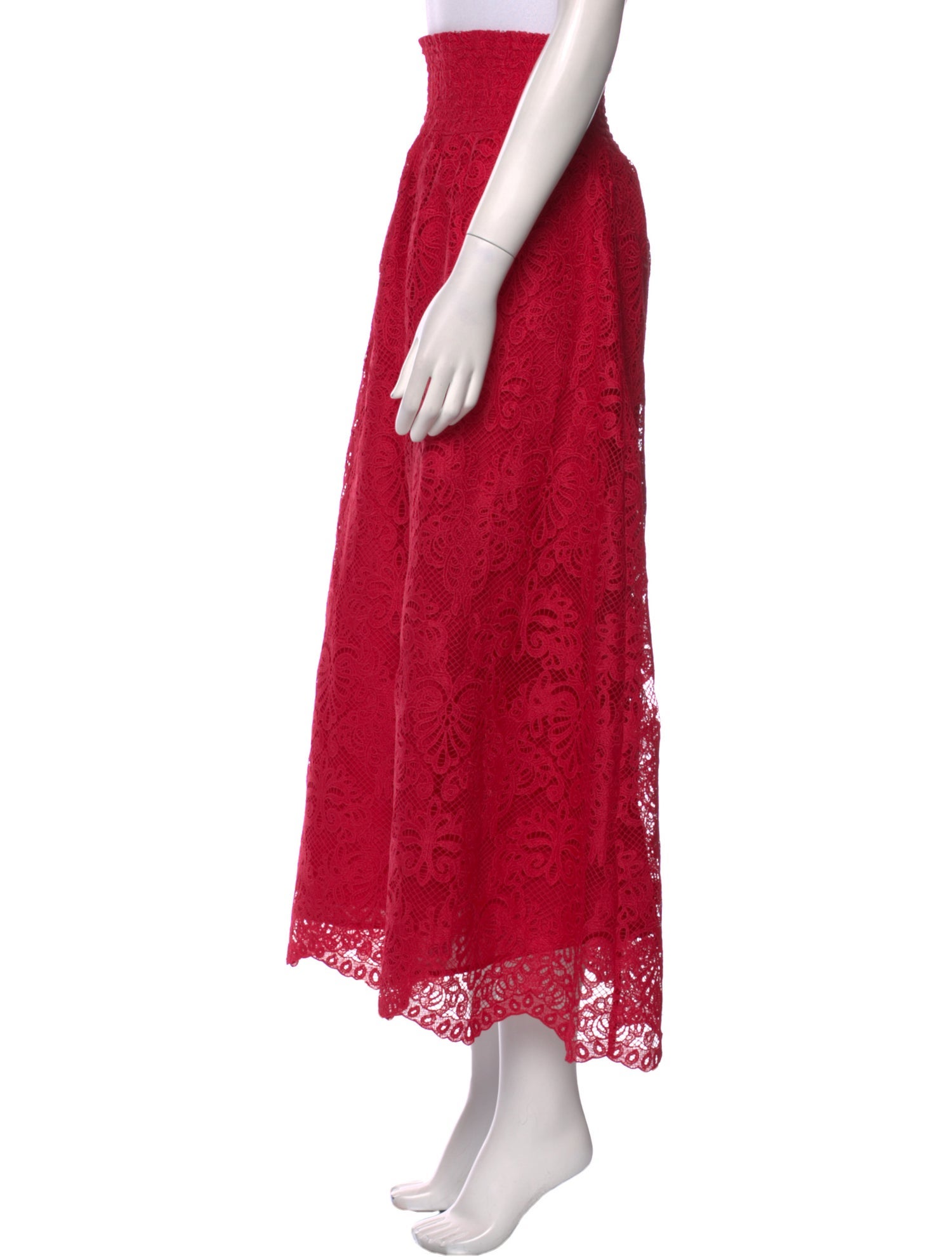 Hill House Home Lace Pattern Midi Length Skirt