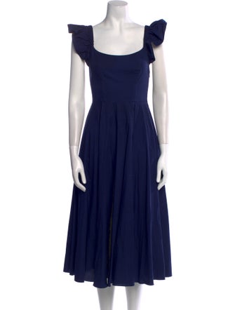 Hill House Home Square Neckline Midi Length Dress