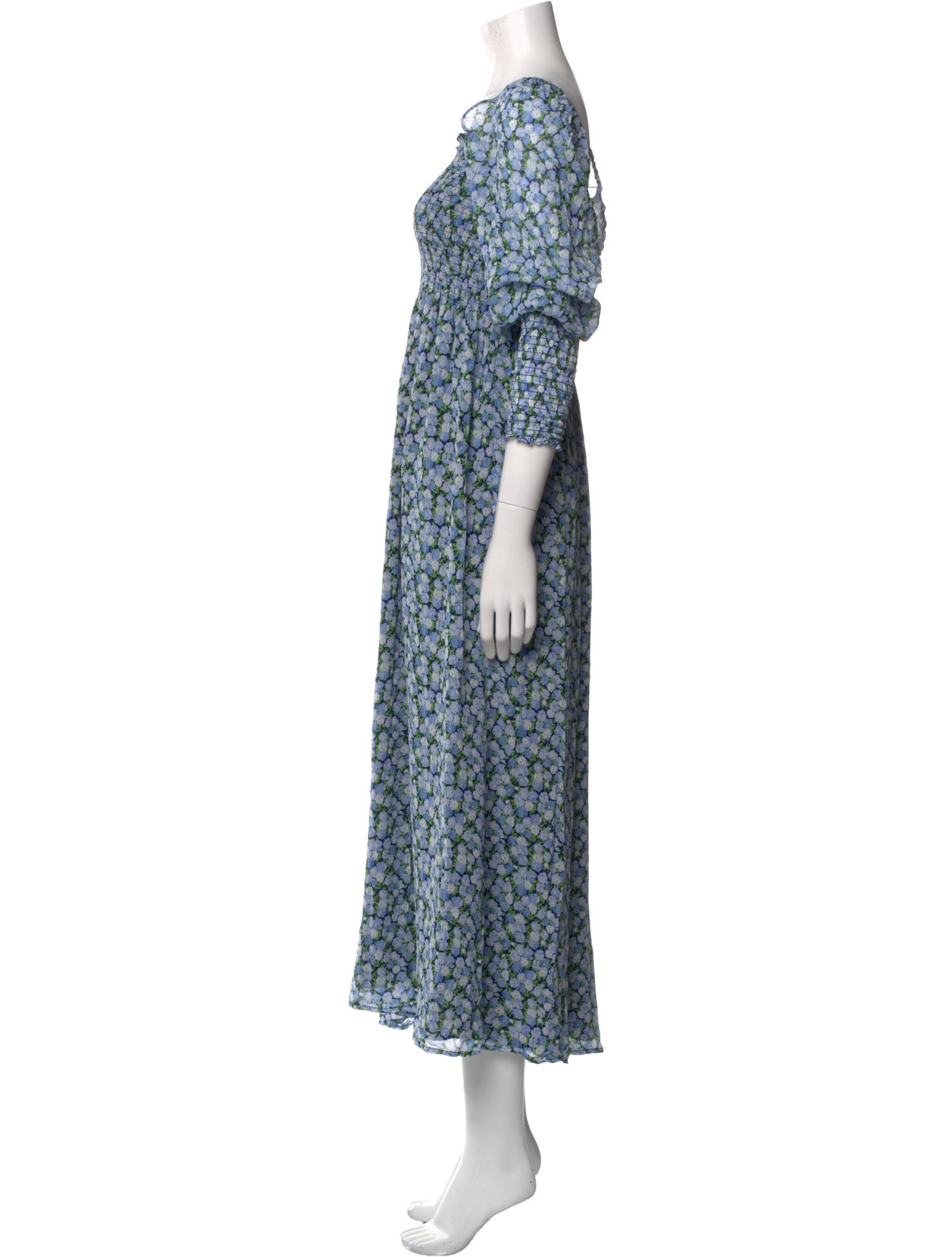Hill House Home Floral Print Midi Length Dress