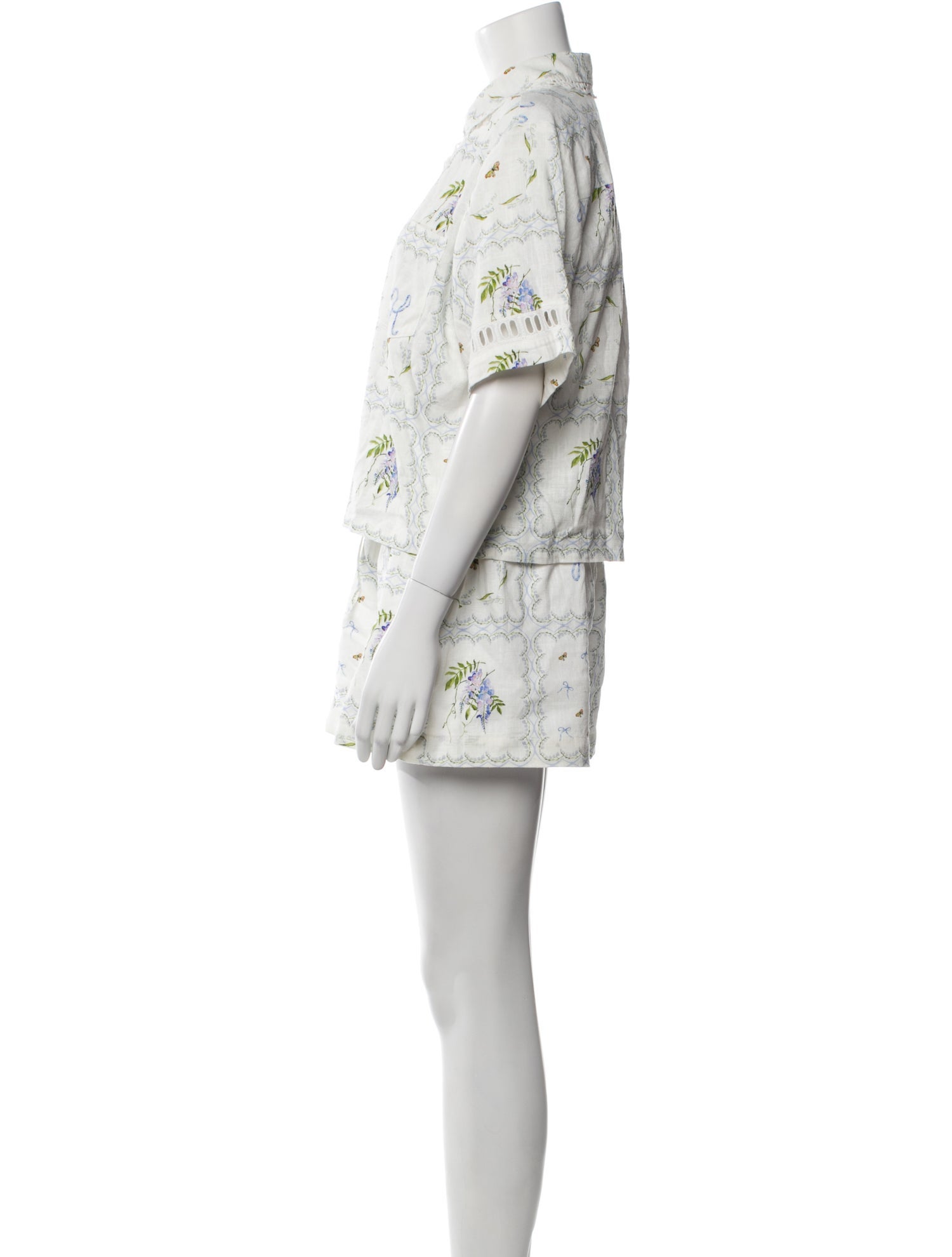 Hill House Home Printed Cutout Accent Short Set