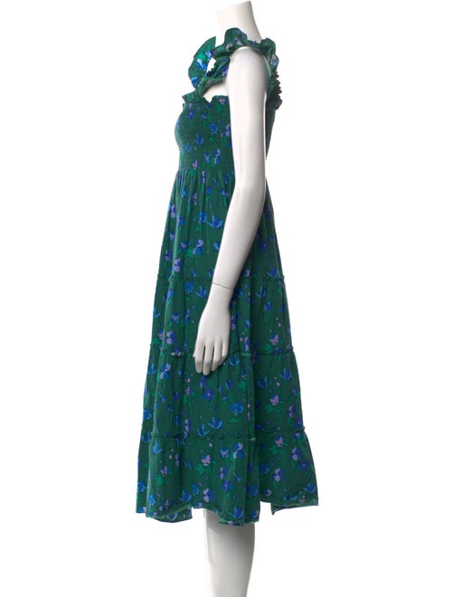 Hill House Home Floral Print Midi Length Dress