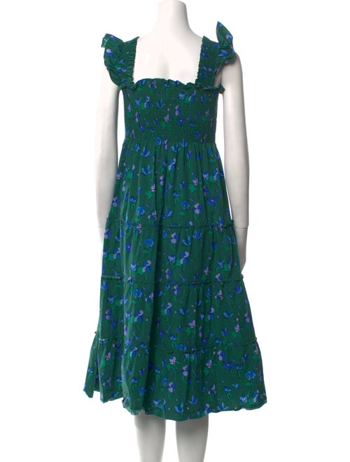 Hill House Home Floral Print Midi Length Dress