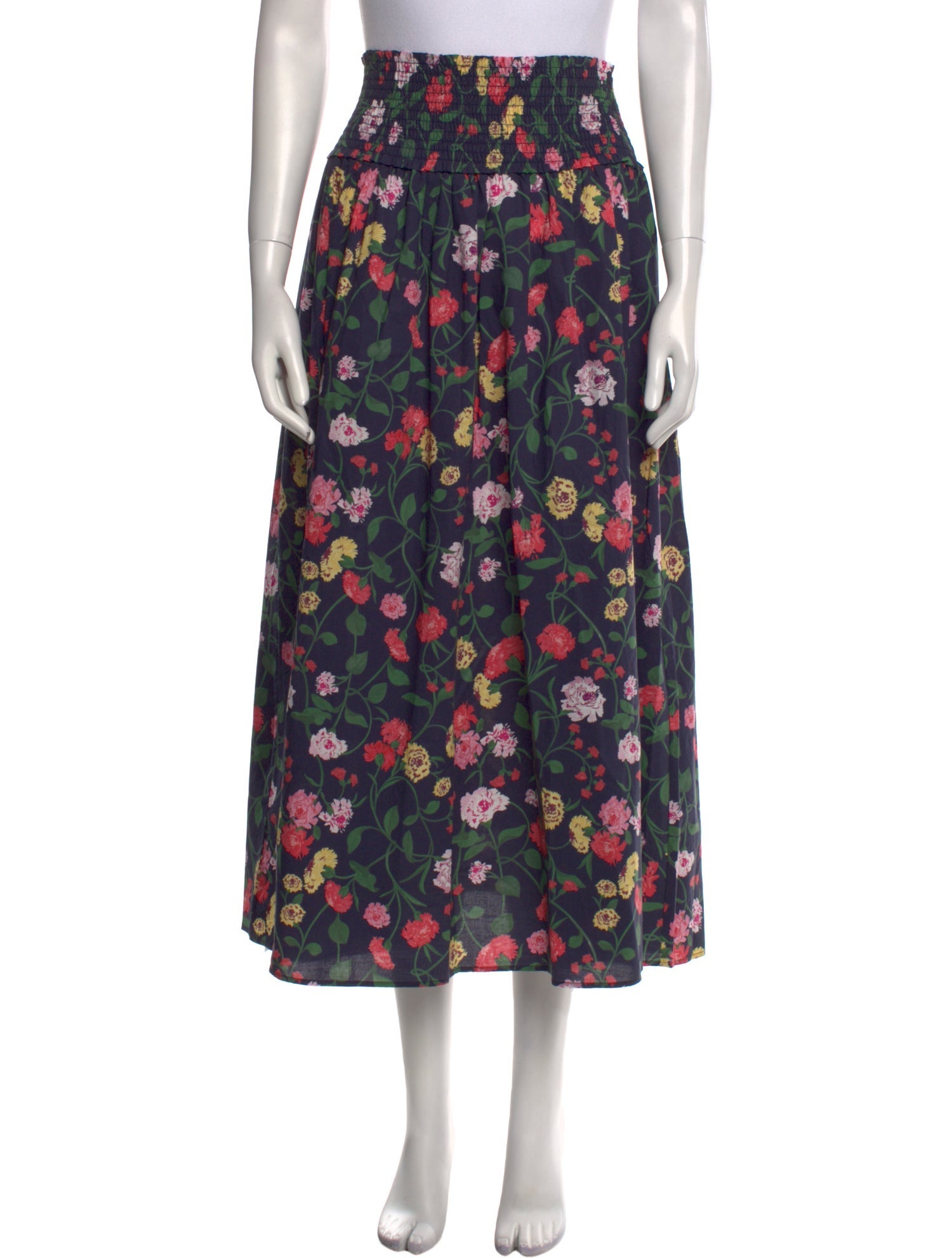 Hill House Home Floral Print Midi Length Skirt