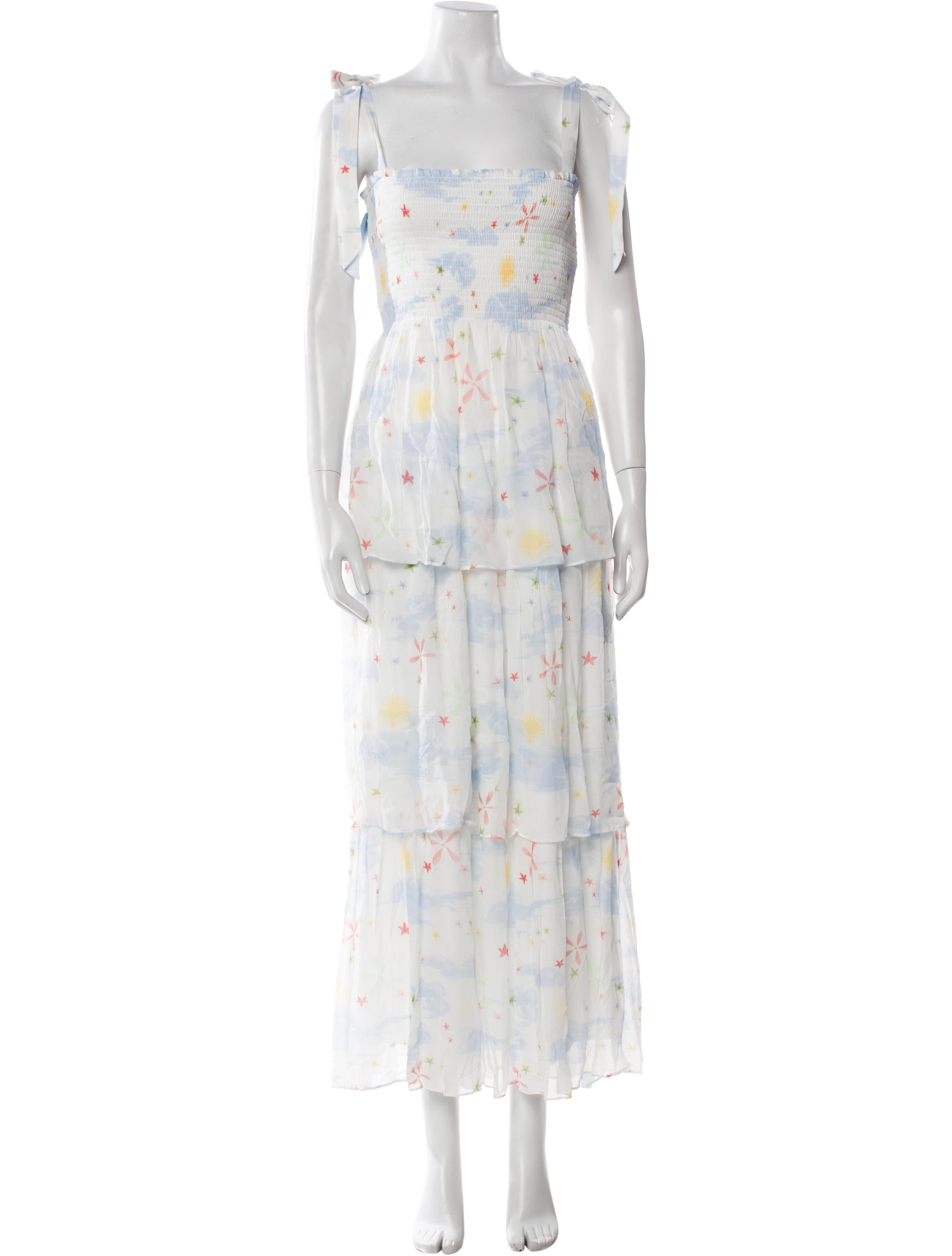 Hill House Home Floral Print Long Dress w/ Tags