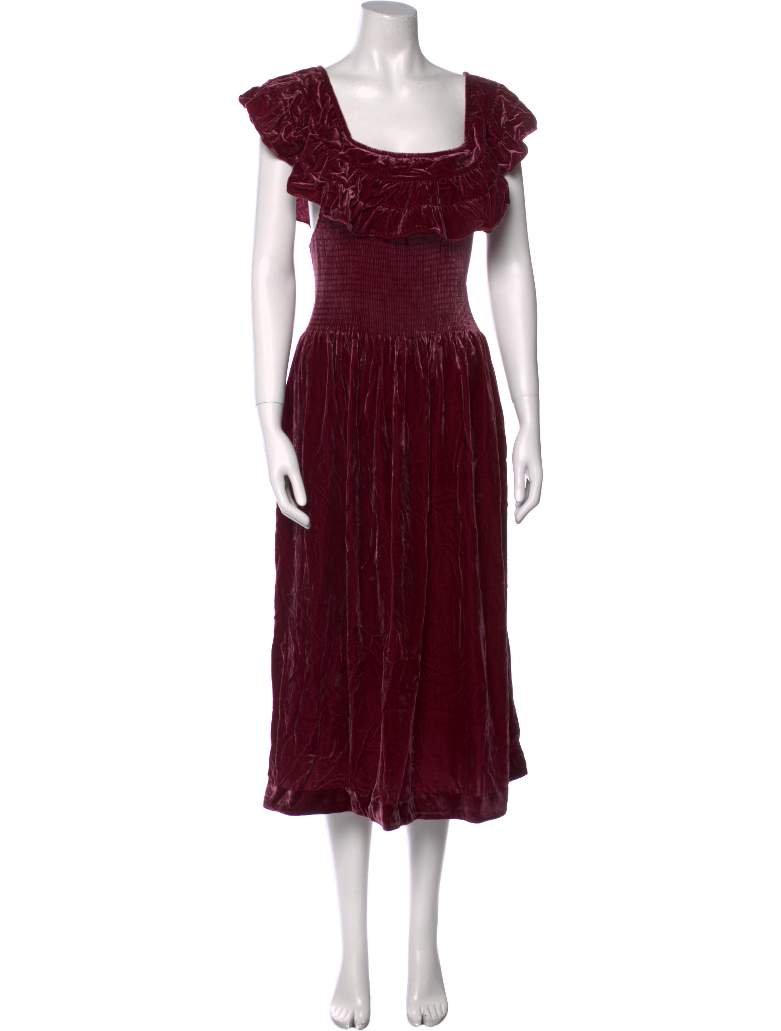 Hill House Home Square Neckline Midi Length Dress w/ Tags