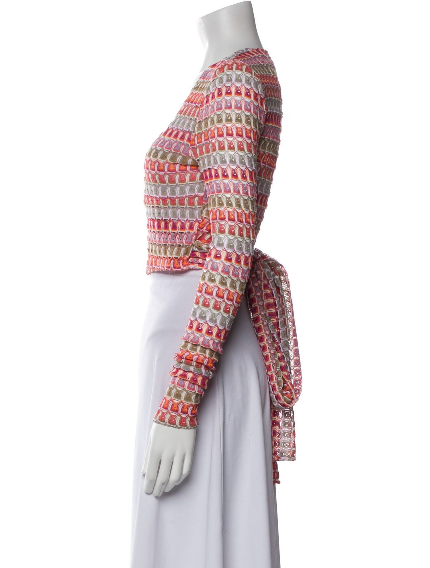 Hill House Home Printed V-Neck Sweater w/ Tags