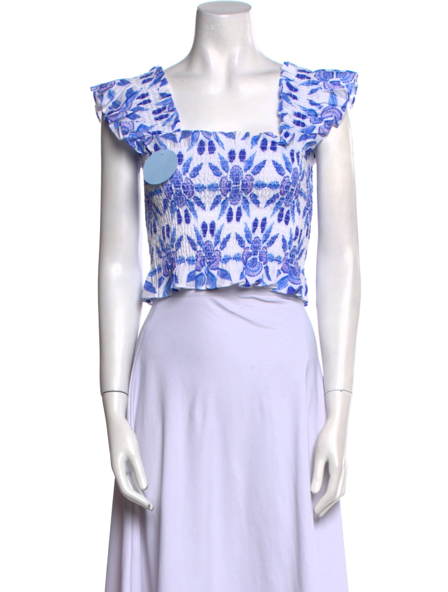 Hill House Home Linen Floral Print Crop Top w/ Tags