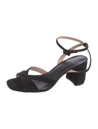 Hill House Home Suede Crystal Embellishments Sandals