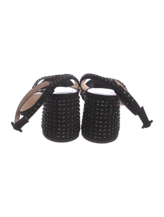 Hill House Home Suede Crystal Embellishments Sandals