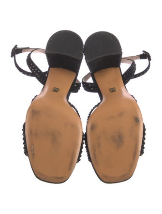 Hill House Home Suede Crystal Embellishments Sandals