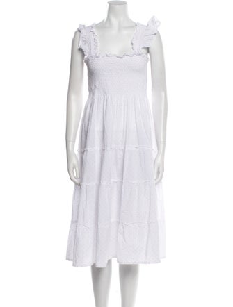 Hill House Home Square Neckline Midi Length Dress