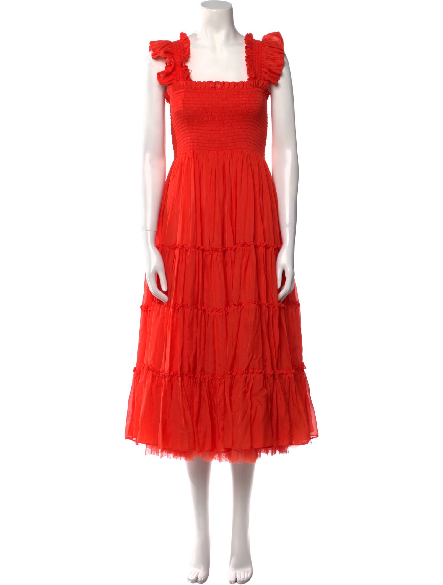 Hill House Home Square Neckline Midi Length Dress