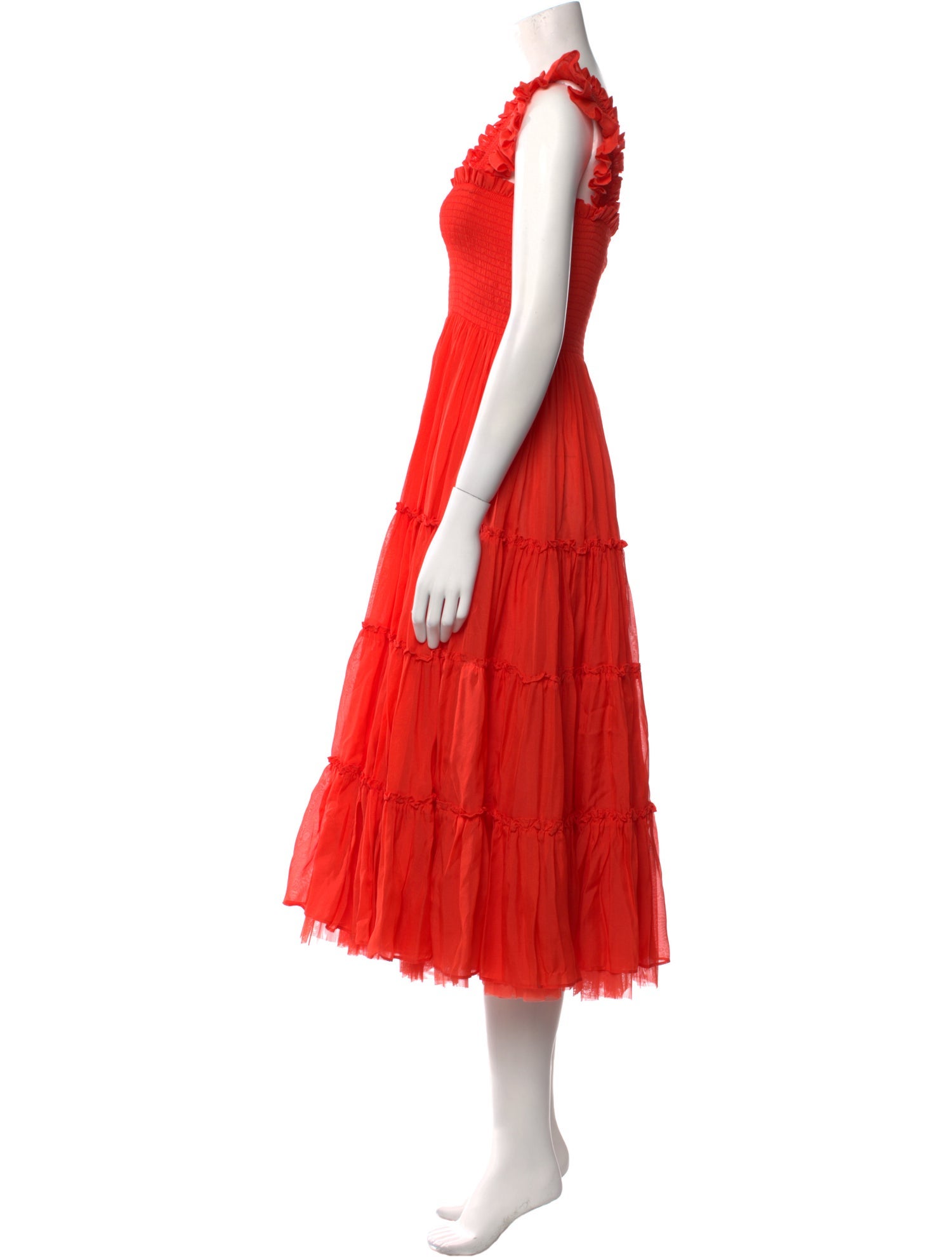 Hill House Home Square Neckline Midi Length Dress
