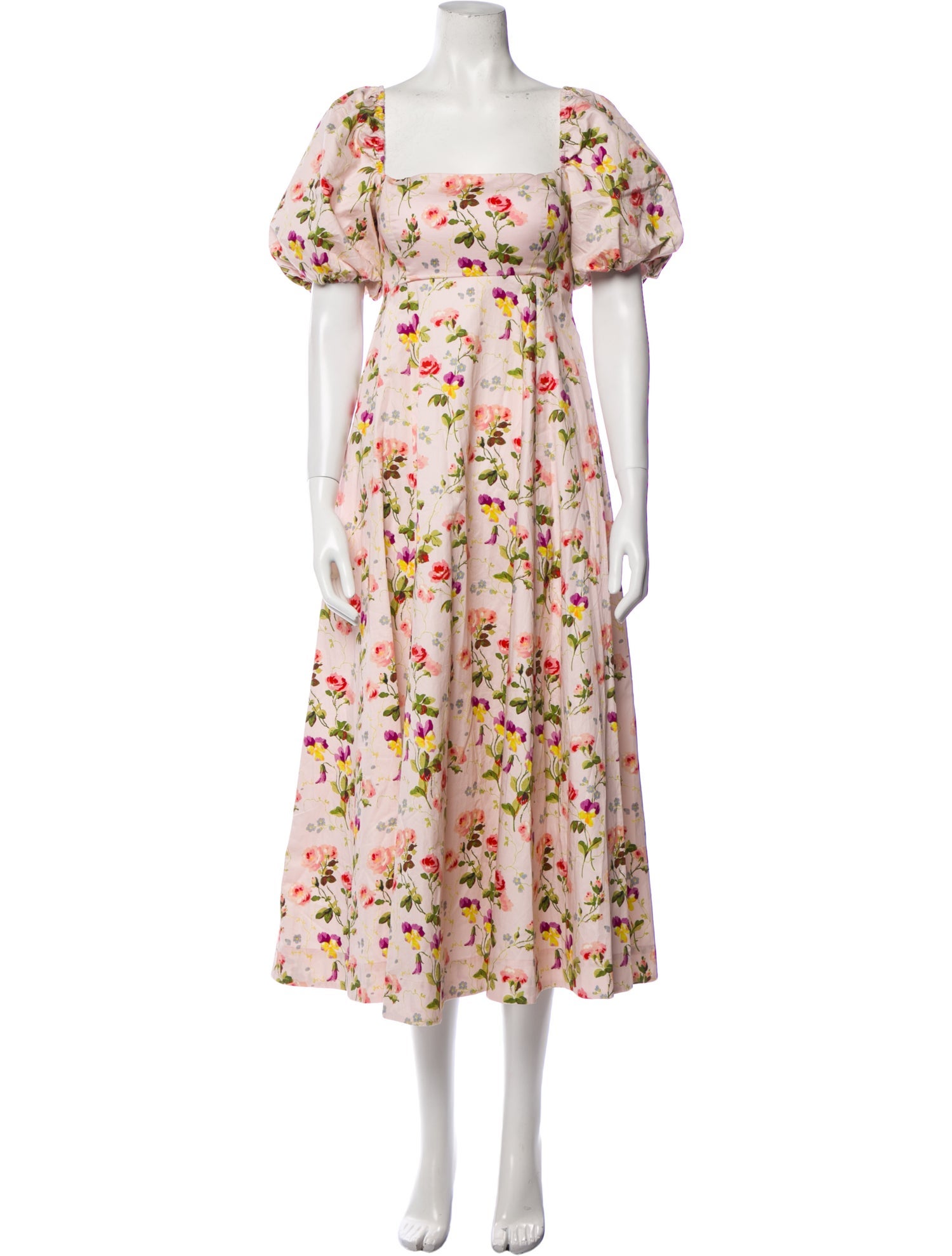 Hill House Home Floral Print Midi Length Dress